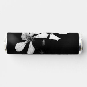 minimal black and white floral breath savers® mints