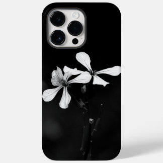 minimal black and white floral Case-Mate iPhone 14 pro max case