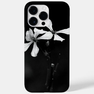 minimal black and white floral Case-Mate iPhone 14 pro max case