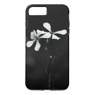 minimal black and white floral iPhone 8 plus/7 plus case