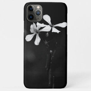 minimal black and white floral iPhone 11 pro max case