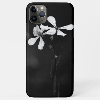 minimal black and white floral iPhone 11 pro max case