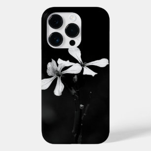 minimal black and white floral Case-Mate iPhone 14 pro case