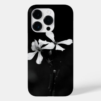 minimal black and white floral Case-Mate iPhone 14 pro case