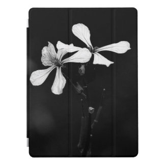 minimal black and white floral iPad pro cover