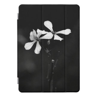 minimal black and white floral iPad pro cover