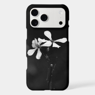 minimal black and white floral iPhone 17 pro max case