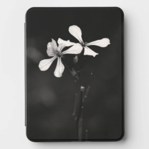 minimal black and white floral kindle cover