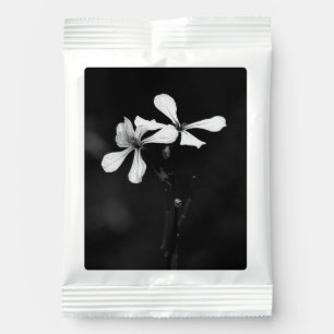 minimal black and white floral margarita drink mix