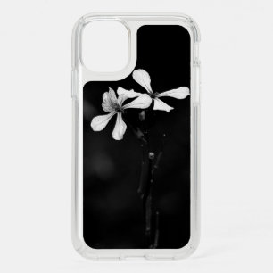 minimal black and white floral speck iPhone 11 case