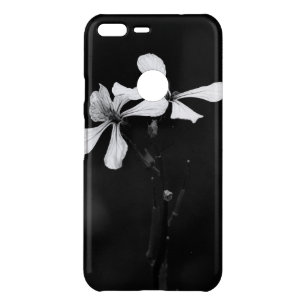 minimal black and white floral uncommon google pixel XL case