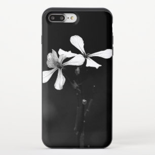minimal black and white floral iPhone 8/7 plus slider case