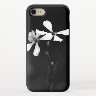 minimal black and white floral iPhone 8/7 slider case