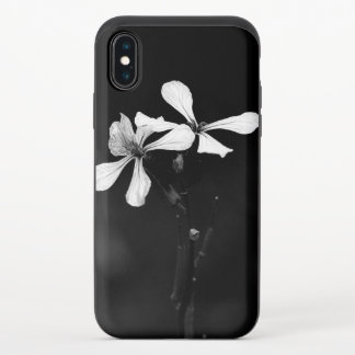 minimal black and white floral iPhone x slider case