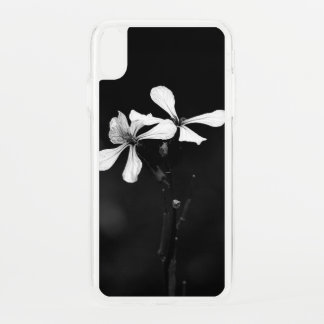 minimal black and white floral iPhone XS max case