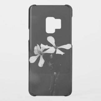 minimal black and white floral uncommon samsung galaxy s9 case
