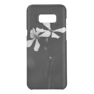 minimal black and white floral uncommon samsung galaxy s8+ case