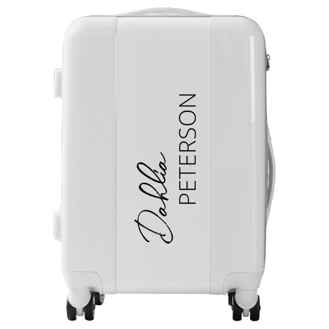 Minimal Black and White Modern Luggage (Front)