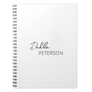 Minimal Black and White Modern Notebook