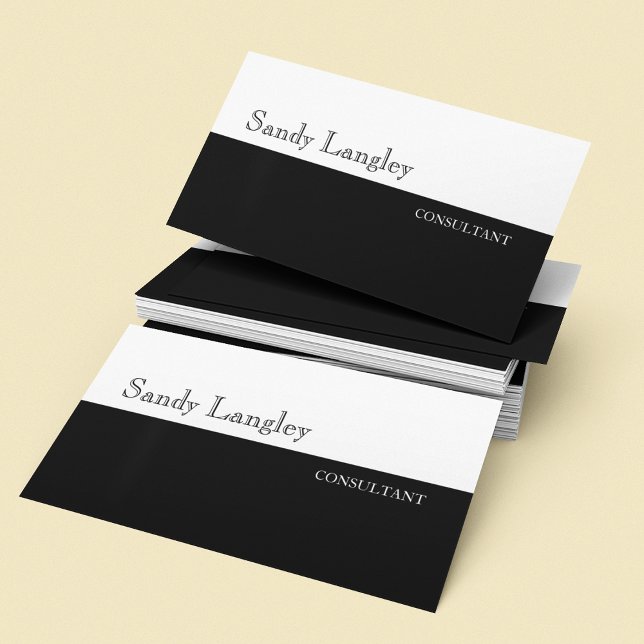 Minimal Black And White QR Code on Back Business Card (Creator Uploaded)