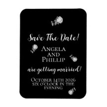 Minimal Black and White Save the Date