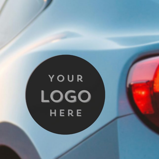 Minimal Black Business Logo Car Magnet (Creator Uploaded)
