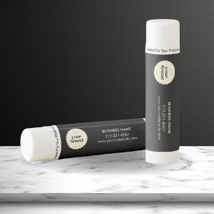 Minimal Black Business Logo Promotional Marketing  Lip Balm