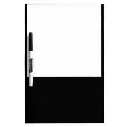 Minimal Black frame white Dry Erase board