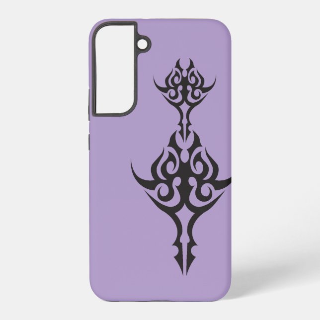 Minimal Black Ink Tattoo Style Artwork Samsung Galaxy Case (Back)