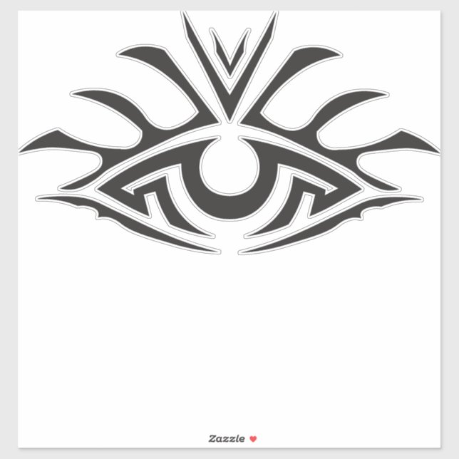 Minimal Black Ink Tattoo Style Artwork Sticker (Sheet)