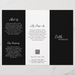 Minimal Black Modern Business Brochure Flyer