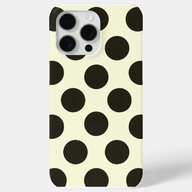 Minimal Black Polka Dot Pattern Case-Mate iPhone Case (Back)