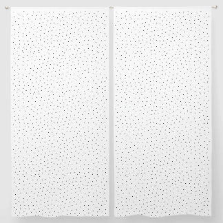 Minimal Black Polka Dot Window Curtain