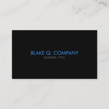 Minimal Black Professional Business Card by inkbrook at Zazzle