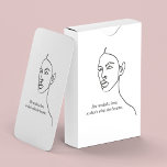 Minimal Black She Became A Hero Inspiration Girl  Poker Cards<br><div class="desc">Minimal Black She Became A Hero Inspiration Girl</div>