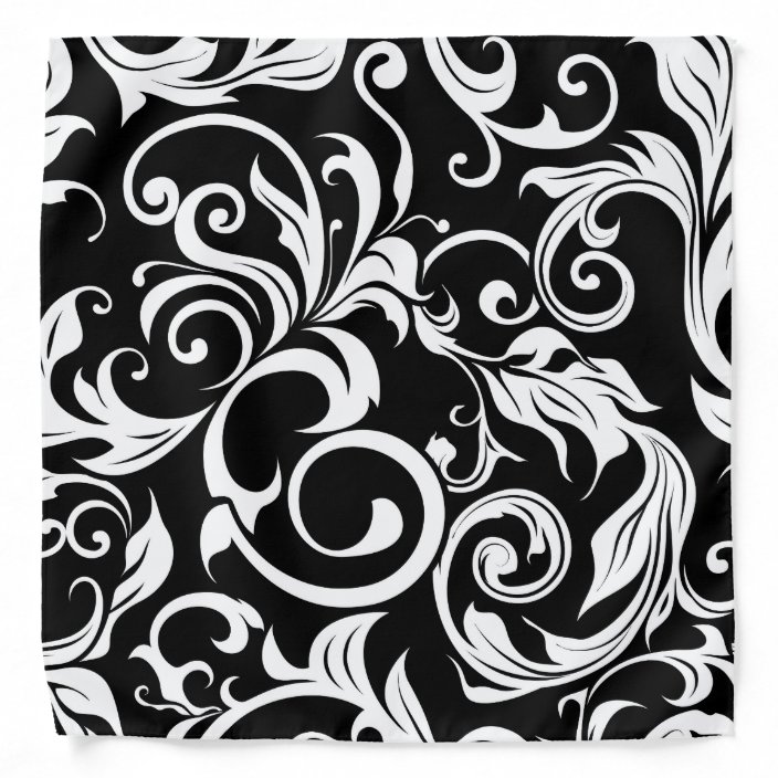 images Pattern Background Black And White Floral Wallpaper minimal black white floral wallpaper swirl pattern bandana zazzle com