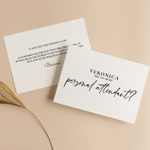Minimal Black White Personal Attendant Proposal