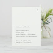 Minimal Black White Typography Baby Shower Invite (Standing Front)