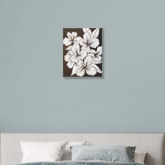 Minimal Bloom Canvas Photo Tile (Bedroom)