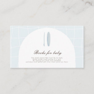 Minimal Blue Baby on Board Shower Insert
