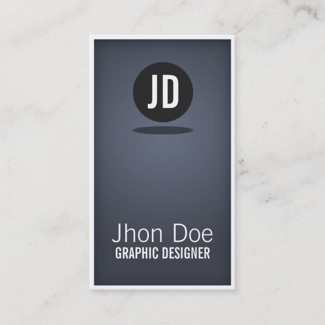 Minimal Blue Business Card (Front)