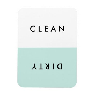 Minimal Blue Dishwasher Clean or Dirty Magnet