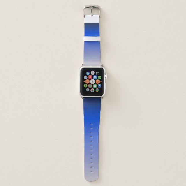 Minimal Blue Ombre Apple Watch Band (Front)
