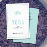 Minimal Blue White Lotus Icon Yoga Instructor Flyer<br><div class="desc">Minimal customizable flyer template with blue/white colors and simple lotus icon. You can customize with your text.</div>