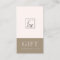 Minimal Blush Pink Kraft Logo Gift Certificate