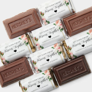 Minimal Blush Wedding Bridal Favor Chocolate