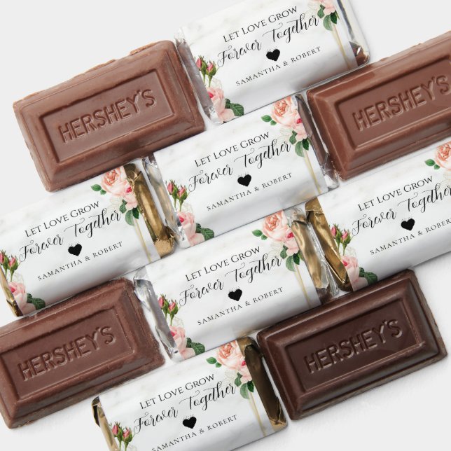 Minimal Blush Wedding Bridal Favor Chocolate (Assorted)