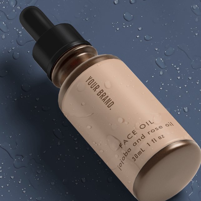 Minimal Boho 1oz 30ml Cosmetic Bottle Waterproof Labels (Creator Uploaded)