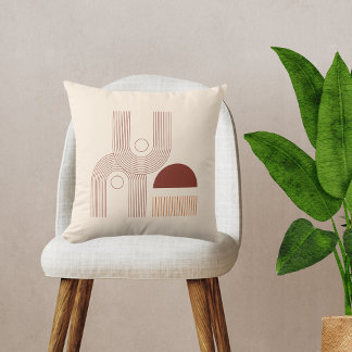 Minimal Boho Bohokissen Decor Throw Pillow