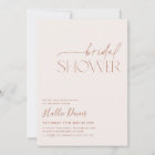 Minimal Boho Bridal Shower Invitation Neutral